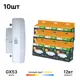 Набор ламп светодиодный (led) Altech 07239 GX53 170-265 В 12 Вт диск матовый 1080 Лм теплый белый (желтый) свет 10 шт