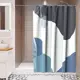 Штора для ванной Lemer Arborea 180x200 см полиэстер цвет белый/синий