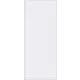 Дверь межкомнатная глухая Invisible 90x220 см цвет белый с замком обратное открытие алюминиевая кромка правая