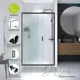 Душевая дверь Domani-spa DS04DCb120L0M00.Gt-Black 120см эффект стекла матовый раздвижной