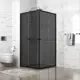 Душевой уголок Domani-spa Shape DS04Sp99L0T00.Gt-Black_6791 квадрат 90x90см черный профиль эффект стекла тонированный