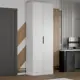 Шкаф распашной Агата 80x230x40 см ЛДСП цвет белый