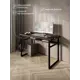 Стол компьютерный Solarius Loft 60x78x120 см сталь и дерево цвет черный/венге