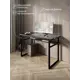Стол компьютерный Solarius Loft 60x78x100 см сталь и дерево цвет черный/оникс