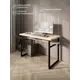 Стол компьютерный Solarius Loft 60x78x90 см сталь и дерево цвет черный/натуральный