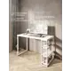 Стол письменный Solarius Loft 60x76.5x100 см сталь и дерево лофт ножки цвет белый