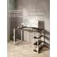 Стол письменный Solarius Loft 60x76.5x100 см сталь и дерево лофт ножки цвет белый/темный дуб