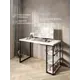 Стол письменный Solarius Loft 60x76.5x90 см сталь и дерево лофт ножки цвет белый/черный