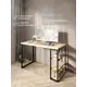 Стол письменный Solarius Loft 60x76.5x100 см сталь и дерево лофт ножки цвет черный/натуральный