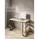 Стол письменный Solarius Loft 60x76.5x100 см сталь и дерево Z-образные ножки цвет черный/натуральный