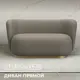 Диван прямой Лига диванов Лига-072 131037_спб 136x74x87 см эко-кожа цвет grifon 04 бежевый
