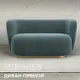 Диван прямой Лига диванов Лига-072 131051_спб 136x74x87 см шенилл цвет rimini 11 серо-зеленый