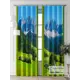 Комплект штор Comfy way Фриости - 01 - 260 см CW711001260-260 на шторной ленте 260x150 см цвет зеленый