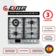 Газовая варочная панель Exiteq EXH-209 58 см 4 конфорки цвет серый / серебристый