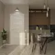 Дверь межкомнатная Dorica Техно-5 остеклённая 80х200см ПВХ цвет северный (светло-серый) без замка и петель