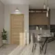 Дверь межкомнатная Dorica Техно-5 остеклённая 70х200см ПВХ цвет золотой (коричневый) без замка и петель