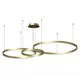 Светильник подвесной светодиодный Kink light Тор 08223.33s 3000k-kinklight 50 м² нейтральный белый свет цвет золотистый