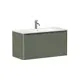 Тумба под раковину для ванной Allen Brau Gravity 100см с фрезеровкой цвет оливковый матовый