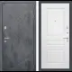 Входная дверь Лабиринт Лофт П03 правый 205x88см цвет бетон темный/белый софт