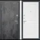 Входная дверь Лабиринт Лофт П11 левый 205x96см цвет бетон темный/белый софт