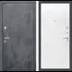 Входная дверь Лабиринт Лофт П24 правый 205x96см цвет бетон темный/белый софт