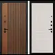 Входная дверь Лабиринт Шторм П03 правый 205x96см цвет дуб кантри темный/сандал белый