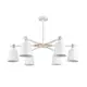 Люстра на штанге Lumion Rosalina 8097-6c 6 ламп 18 м² цвет белый