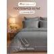 Комплект постельного белья Arya home Vip евро страйп-сатин серый