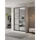 Шкаф-купе Клевер Атина с зеркалом 240x110х45 см 6 полок ЛДСП цвет белый/бетон серый