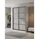 Шкаф-купе Клевер Атина 240x170х45 см 6 полок ЛДСП цвет белый/бетон серый