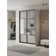Шкаф-купе Клевер Атина комбинированный 240x130х58 см 6 полок ЛДСП цвет белый/бетон серый