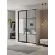 Шкаф-купе Клевер Атина комбинированный 240x140х45 см 6 полок ЛДСП цвет белый/бетон серый