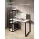 Стол письменный Solarius Loft 60x148x110 см сталь и дерево цвет белый/черный