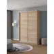 Шкаф-купе Клевер Атина 240x140х50 см 6 полок ЛДСП цвет дуб сонома