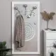 Вешалка настенная 3 крючка 80х146х21 см BOGACHO Heri цвет белый 15006_БлРоз