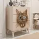 Комод Bogacho 64x109x50 см 3 ящика МДФ цвет бежевый 11622/кремовый
