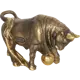 Статуэтка из мрамора Bogacho Бык бронзового цвета
