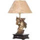 Настольная лампа BOGACHO СБ-10/Б/Антиквайт Лошадь императора цвет бежевый