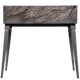 Консоль с ящиком Bogacho 80x80x45 см МДФ цвет серый 11655/СерыйГолд/СерыйГолд