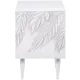 Тумба прикроватная Bogacho 2 ящика 40x60x45 см МДФ цвет белый с серебром 11652/БлСильвер