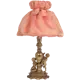 Настольная лампа BOGACHO Путти СБ-1/Б/Мадлен персик цвет бронза