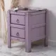 Тумба прикроватная Bogacho 40x56x44 см 2 ящика МДФ цвет сиреневый