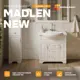 Тумба с раковиной в ванную напольная Moduleasy Madlen New80x48 см цвет белый глянец