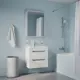 Тумба с раковиной Iddis Sky SKY60W0i95K подвесная 60 см цвет белый, раковина 4076000i28