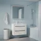 Тумба с раковиной Iddis Sky SKY80W0i95K подвесная 80 см цвет белый, раковина 4078000i28