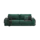 Диван раскладной Mebelroom Даллас Teddy 250x80x100 см велюр цвет изумрудный