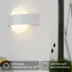 Настенный светильник светодиодный Inspire Senj, теплый белый свет, цвет белый