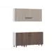 Кухонный гарнитур Sv-мебель Брауни со столешницей 170x213x49 см ЛДСП цвет ясень шимо светлый/ясень шимо темный