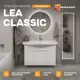 Тумба с раковиной в ванную ModuLeasy Lea Classic 105x50 см напольная цвет белый глянец