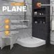 Поддон для душа Moduleasy Plane 100х100 см 1/4 круга 4в1: поддон, ножки, панель, сифон 01пл1010чкК